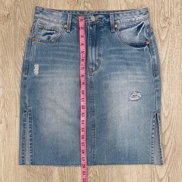 HABITUAL Midi Denim Blue Skirt - Picture 13 of 13